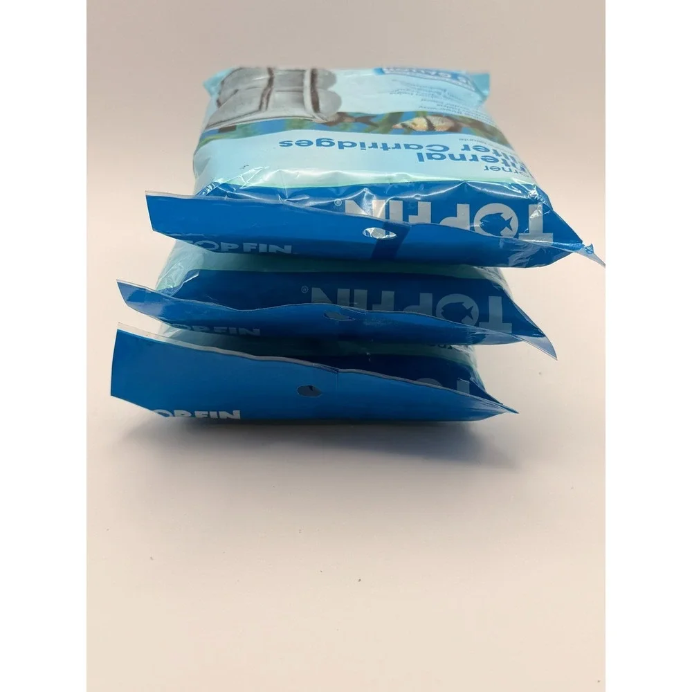 Top Fin Corner Internal Filter Cartridges 15 Gallon Aquarium Filter 2 Pack Lot 3